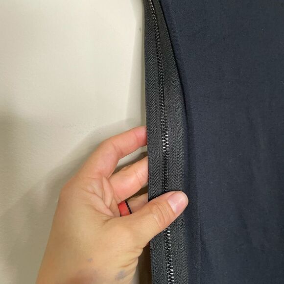 David Lerner Black Full Zip Sides Leggings - Picture 7 of 9